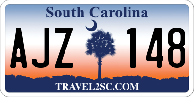 SC license plate AJZ148