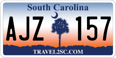 SC license plate AJZ157
