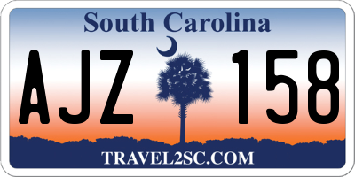 SC license plate AJZ158
