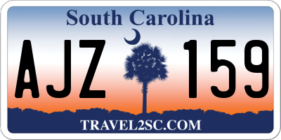 SC license plate AJZ159