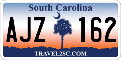 SC license plate AJZ162