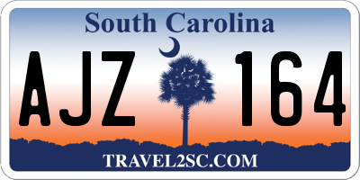 SC license plate AJZ164