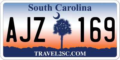 SC license plate AJZ169