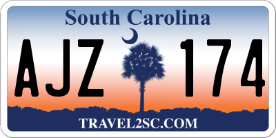 SC license plate AJZ174