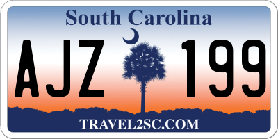 SC license plate AJZ199