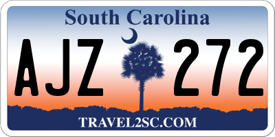 SC license plate AJZ272