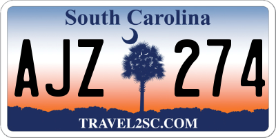 SC license plate AJZ274