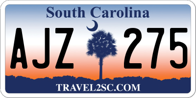 SC license plate AJZ275