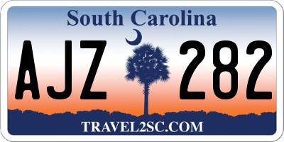 SC license plate AJZ282