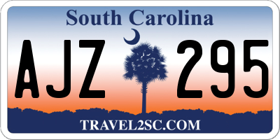 SC license plate AJZ295
