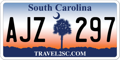 SC license plate AJZ297