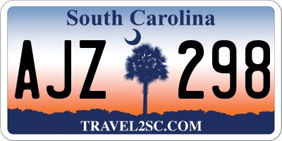 SC license plate AJZ298