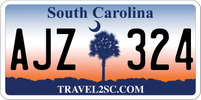 SC license plate AJZ324