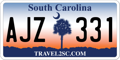 SC license plate AJZ331