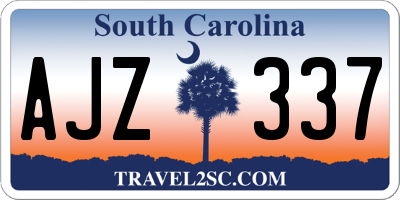 SC license plate AJZ337