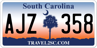 SC license plate AJZ358