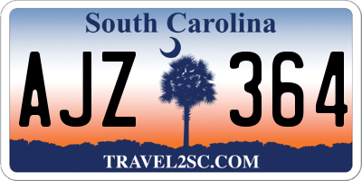 SC license plate AJZ364