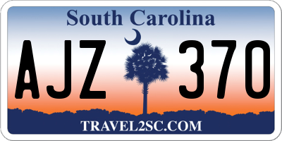 SC license plate AJZ370