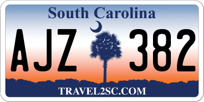 SC license plate AJZ382