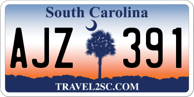 SC license plate AJZ391