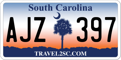 SC license plate AJZ397