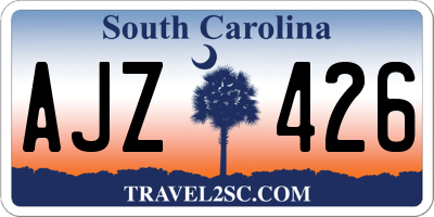 SC license plate AJZ426
