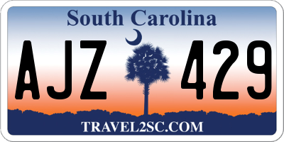 SC license plate AJZ429