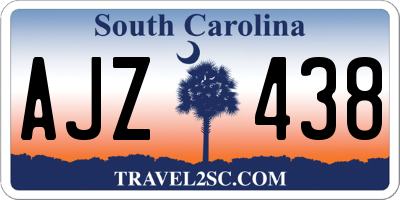 SC license plate AJZ438