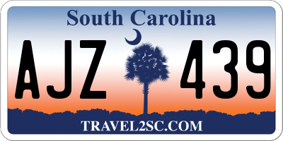 SC license plate AJZ439