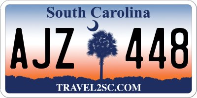 SC license plate AJZ448