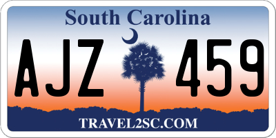 SC license plate AJZ459