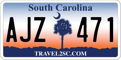 SC license plate AJZ471