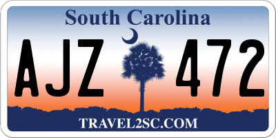 SC license plate AJZ472