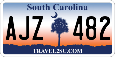 SC license plate AJZ482