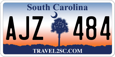 SC license plate AJZ484