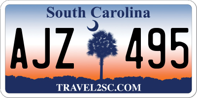 SC license plate AJZ495