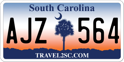 SC license plate AJZ564