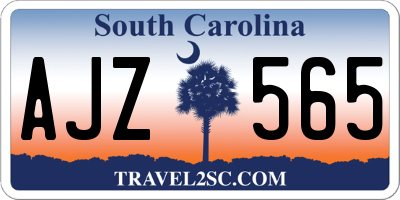 SC license plate AJZ565