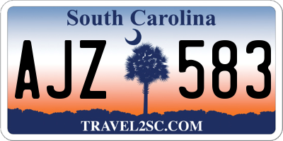 SC license plate AJZ583