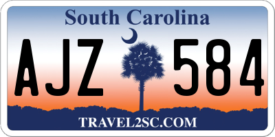 SC license plate AJZ584