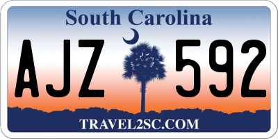 SC license plate AJZ592