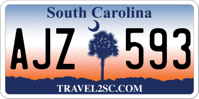 SC license plate AJZ593
