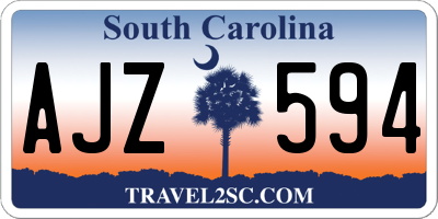 SC license plate AJZ594