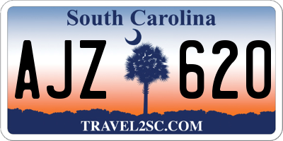 SC license plate AJZ620