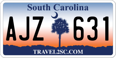 SC license plate AJZ631