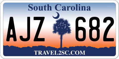 SC license plate AJZ682