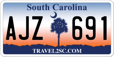 SC license plate AJZ691