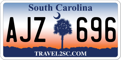 SC license plate AJZ696