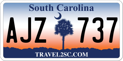 SC license plate AJZ737