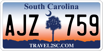 SC license plate AJZ759